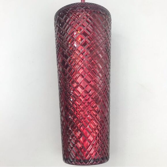 Starbucks Dining Holiday 2022 Jeweled Merlot Red 24 0z. Venti Cold Cup Tumbler - Picture 3 of 13